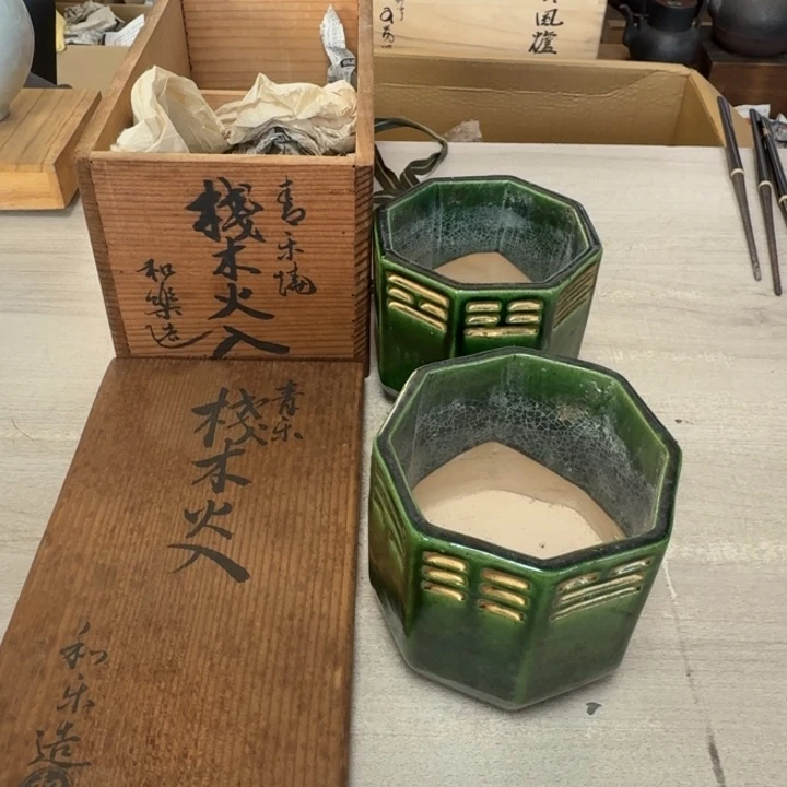 瓷片茶道具工艺品