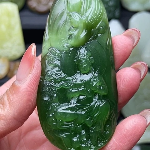 和田玉未镶嵌颈饰用****3