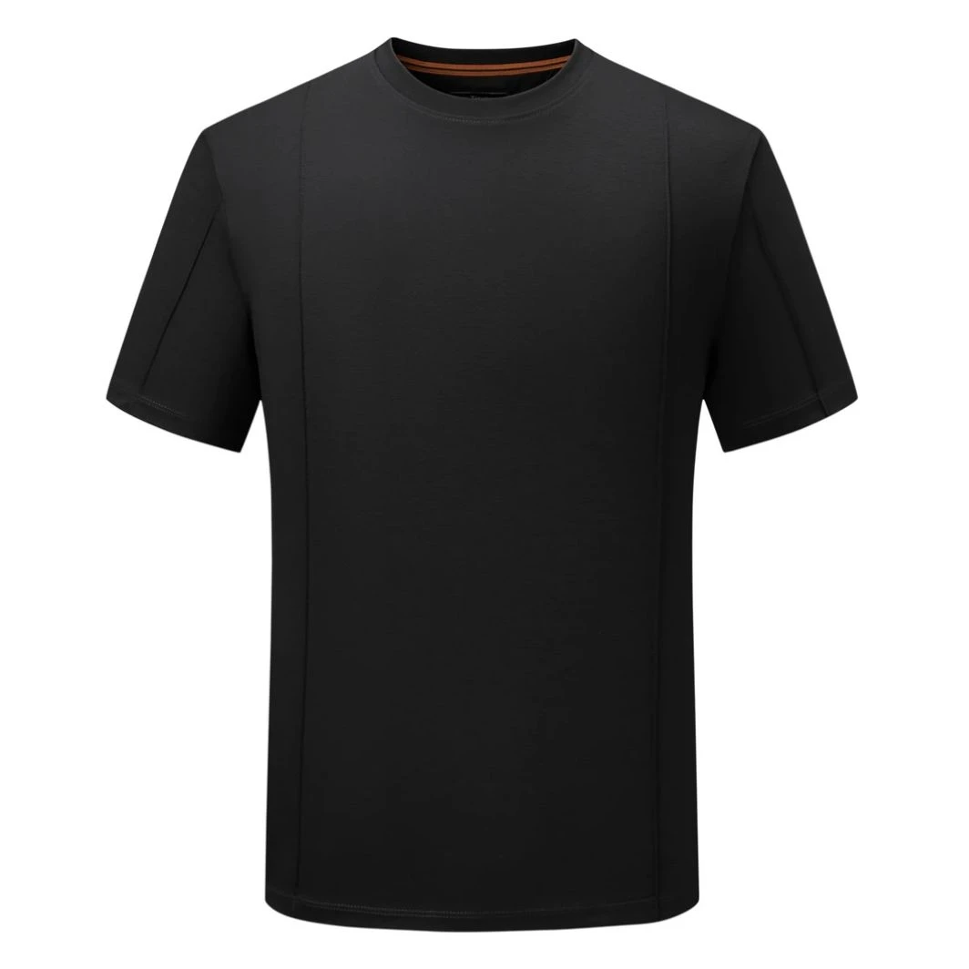 【孙大漂亮BUSINESS】男士夏季【奢侈品爆款T恤】立体透气纯色圆领