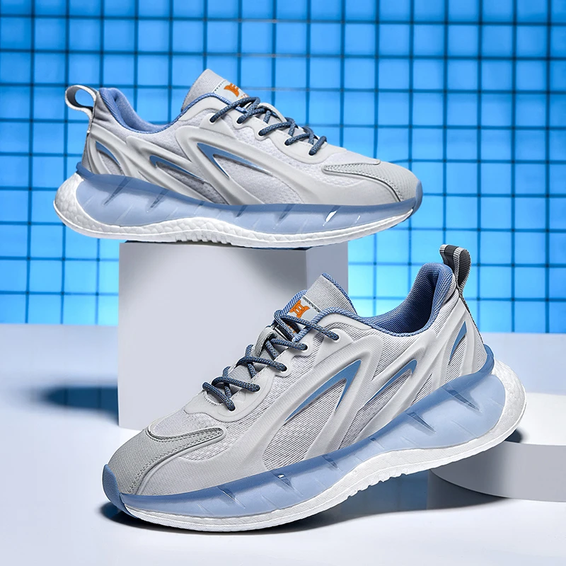 椰子夏季休闲潮鞋运动休闲网面纯色男士透气时尚休闲鞋鞋子百搭