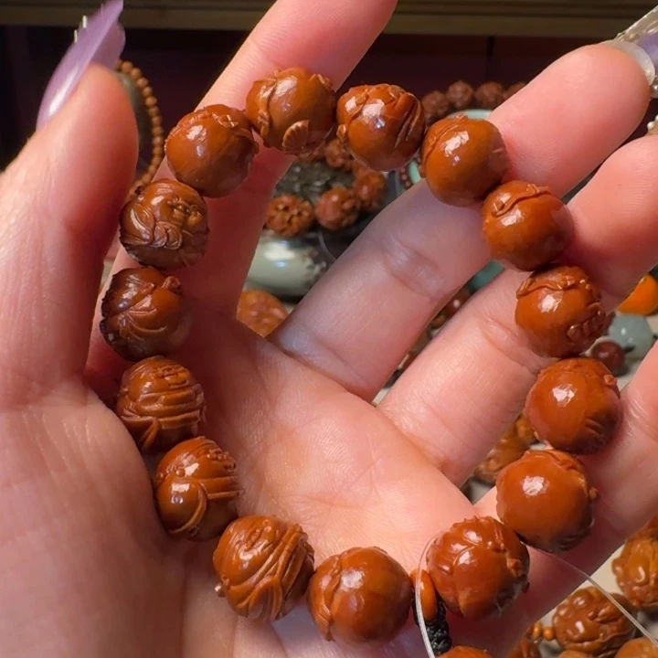 橄榄核手串/手链手工财神
