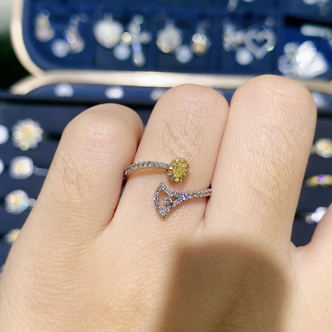 【闪购商品】18K金镶嵌戒指/指环钻石