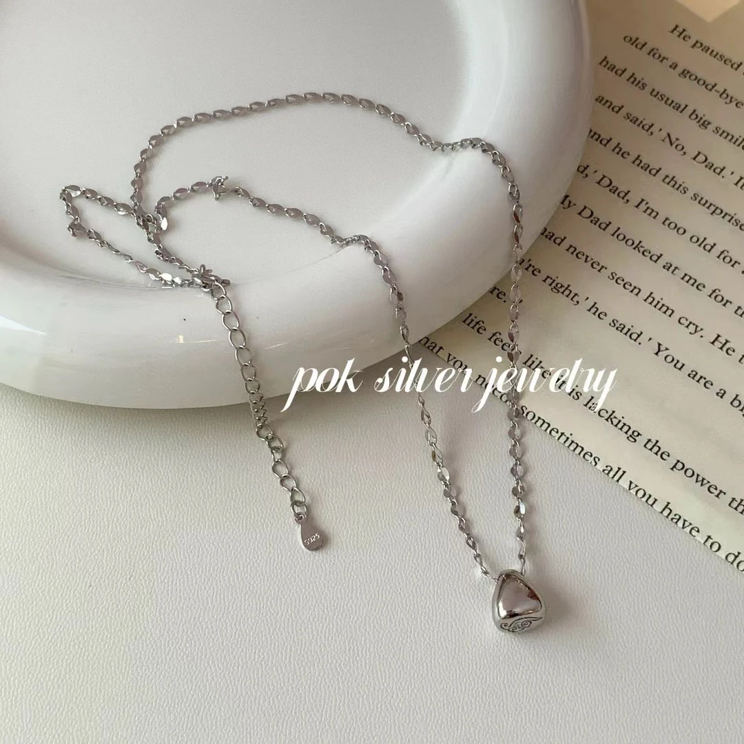 坠链均925银 925纯银项链祥云秤砣高级感项链