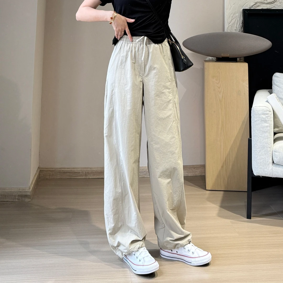 高级轻薄小个子机能裤抗皱/新款/凉感/透气速干阔腿工装裤ins爆款