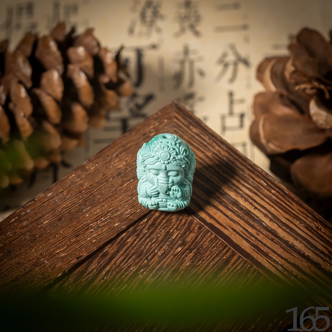 【世间臻宝】绿松雕刻件/15*10*9mm/多样性发一件/SS165/孤