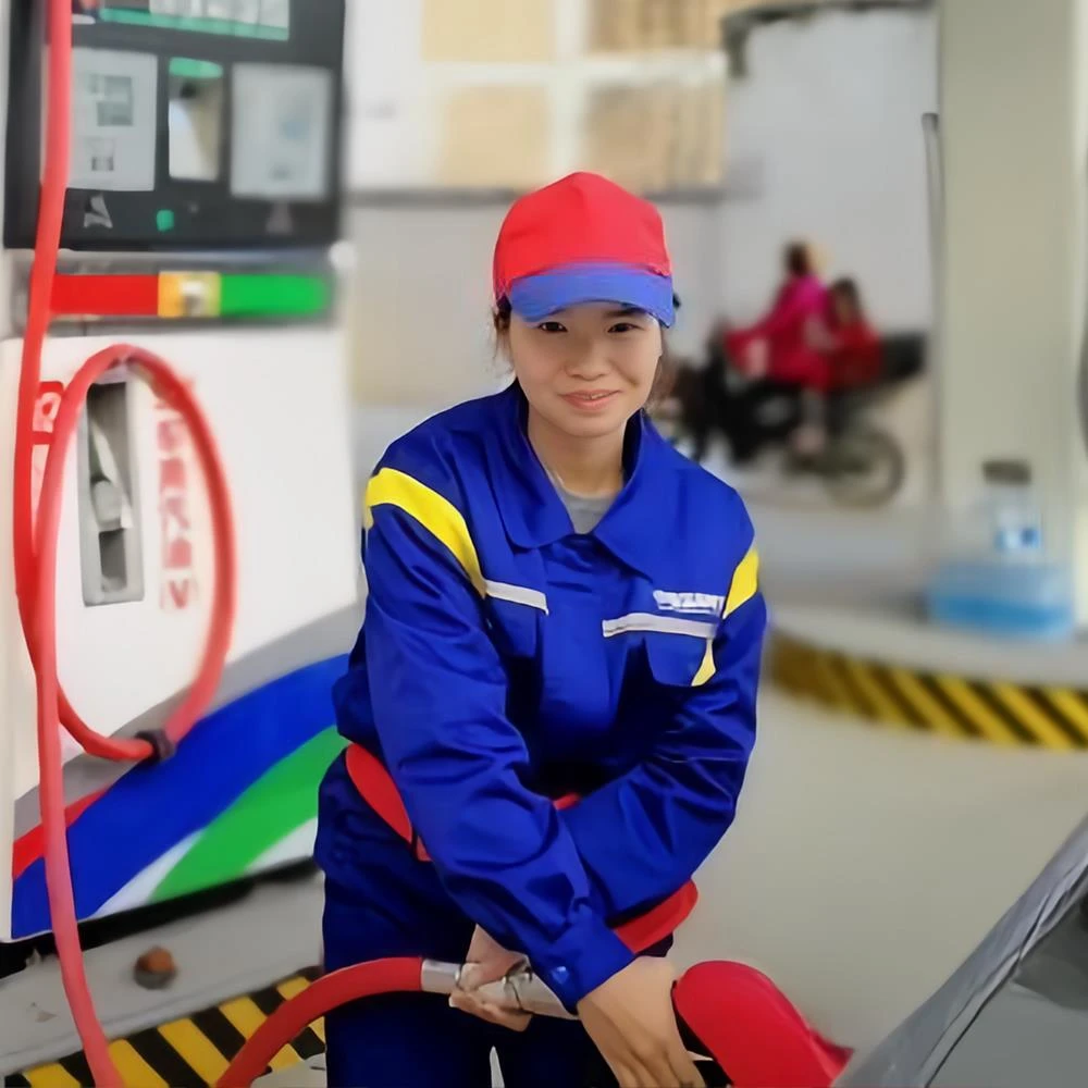 中国国际能源加油站工作服春秋防静电套装长袖短袖夏季石油劳保服