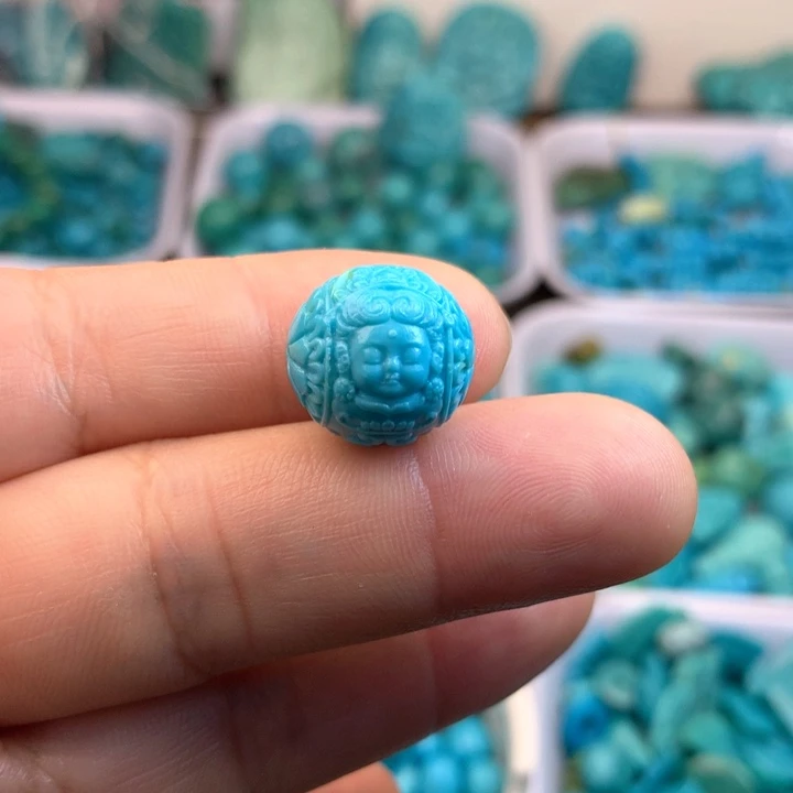 绿松石未镶嵌吊坠(不含链)15尺寸