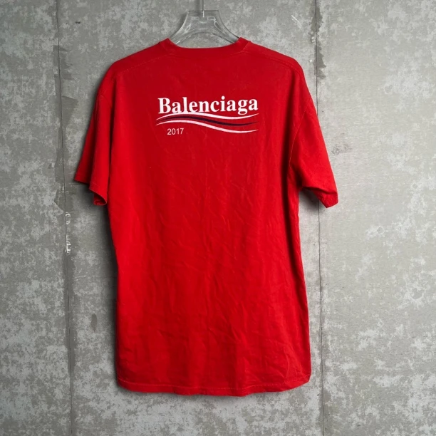 99新 WE11 DONE 99新/S*1/巴黎世家红色可乐海浪短袖/17911/JP