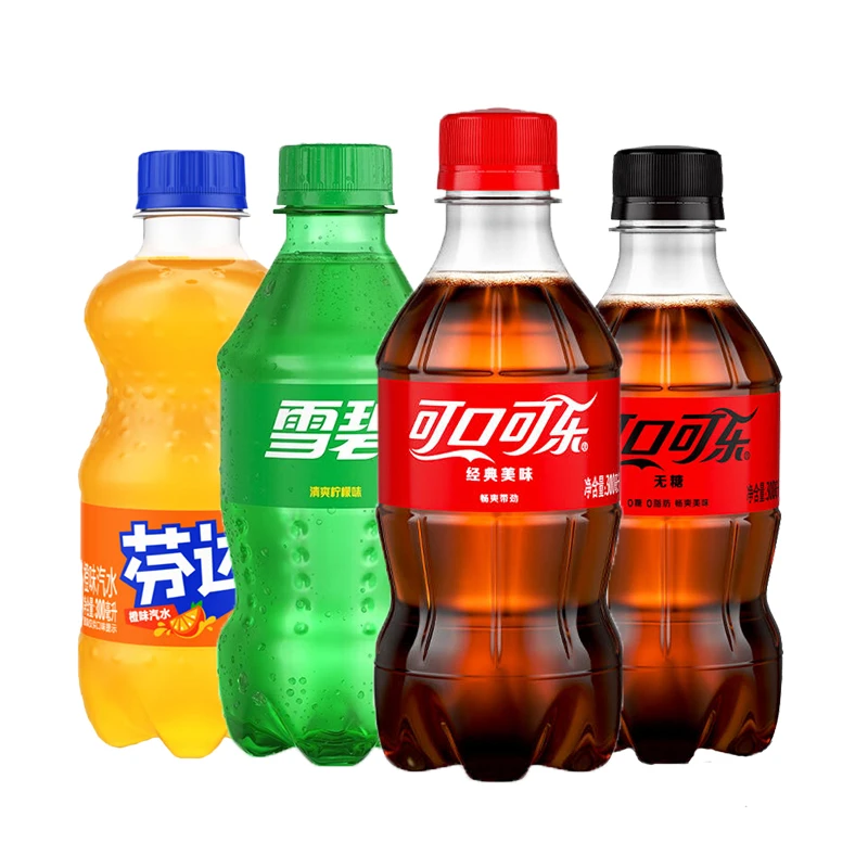可口可乐汽水系列300ml×24瓶碳酸饮料经典原味零度无糖雪碧芬达