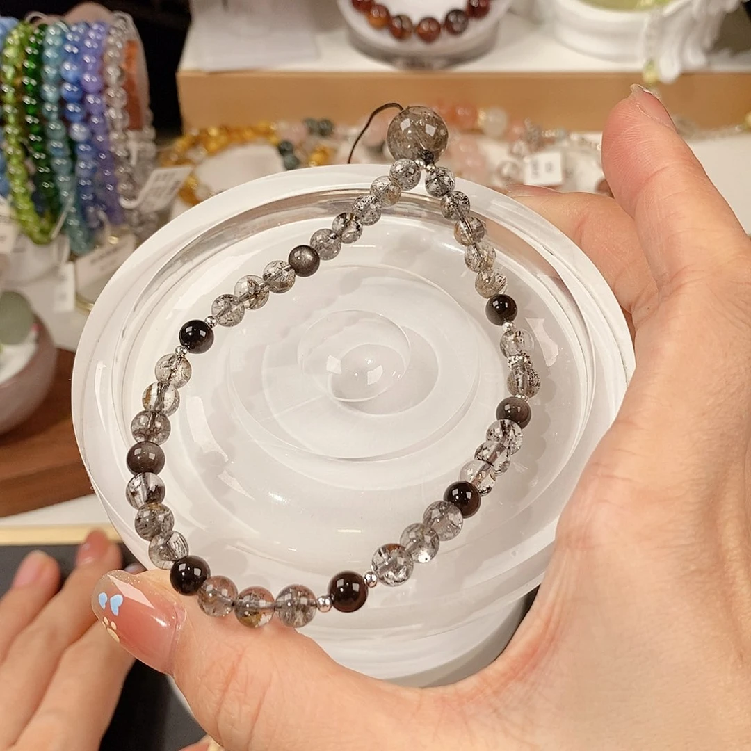 未镶嵌手链水晶小**?