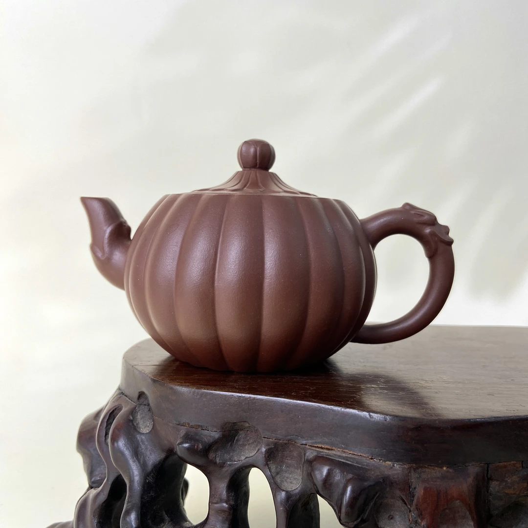 宜兴手工紫砂陶 （储小珍）180cc茶壶GS4206-4