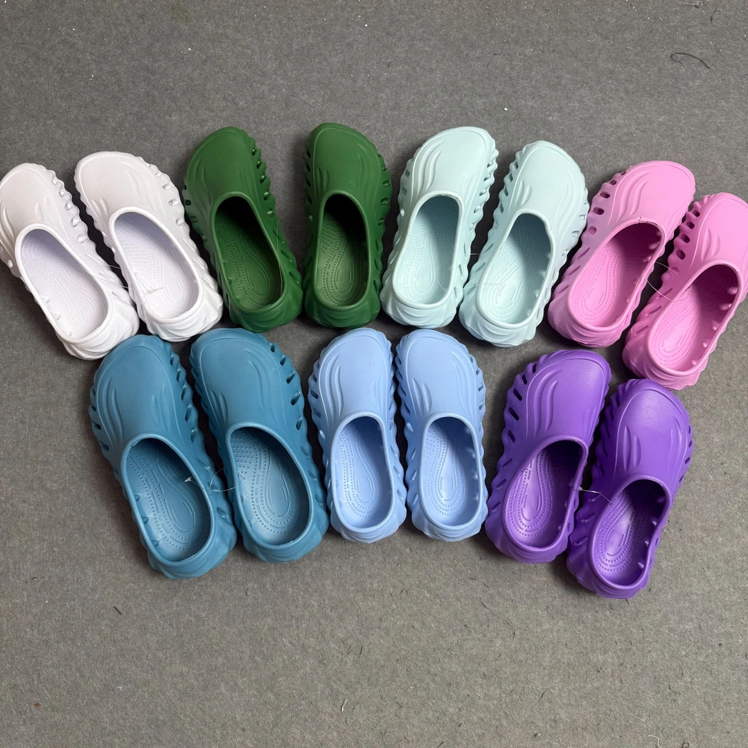 F区04 男女同款增高厚底防滑透气包头洞洞鞋(微瑕)