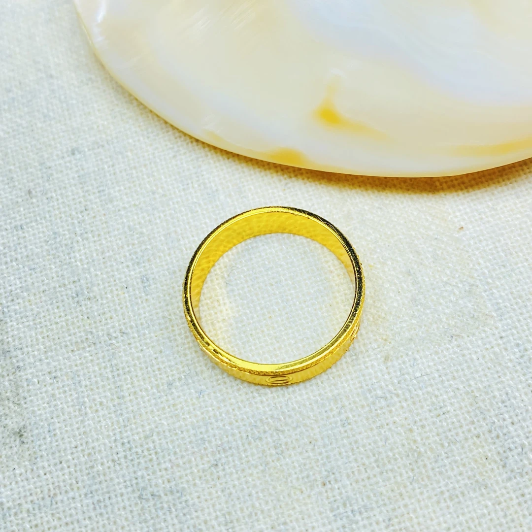 戒指 R0238黄色素卡卡闭口戒指多样性发货46772