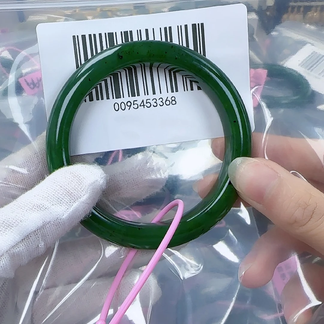 和田玉（碧玉）手镯未镶嵌59