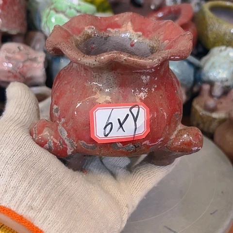 粗陶花盆手工花盆制作