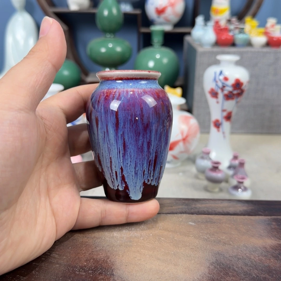 陶瓷手工小花器摆件