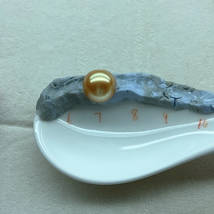 未镶嵌裸珠海水珍珠海水南洋金珠裸珠13-14mm
