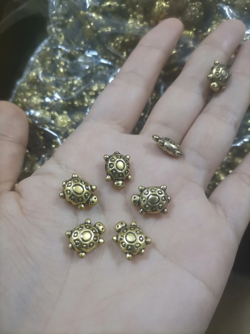 diy金色小乌龟立体横孔