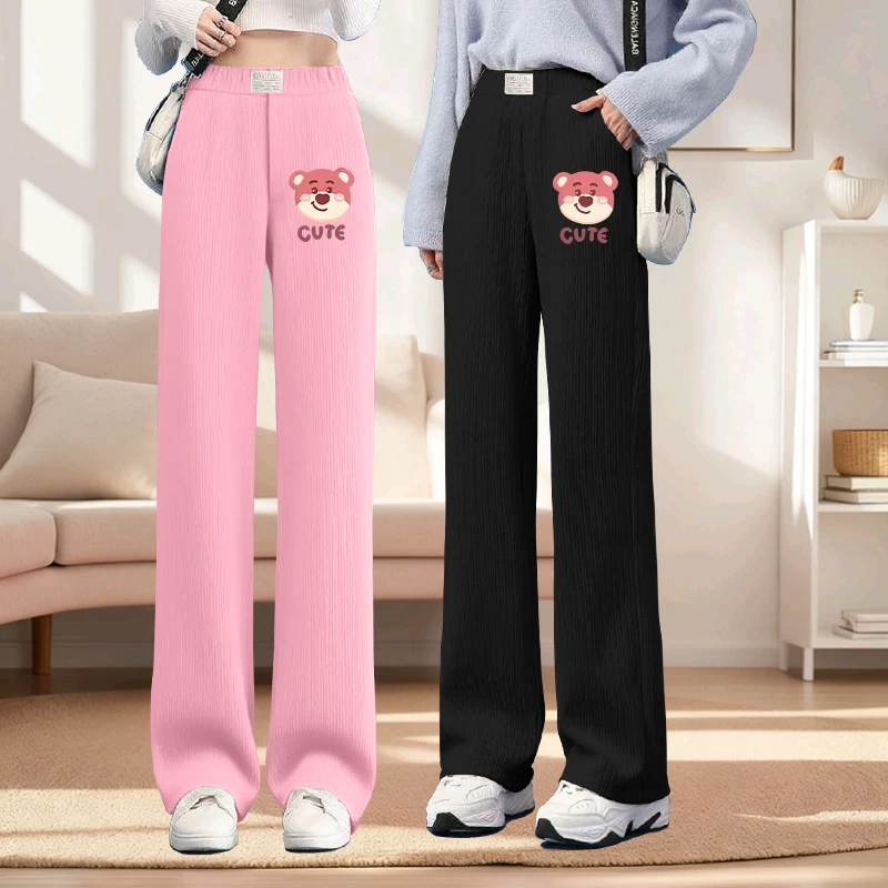 女童裤子2025新款儿童灯芯绒春秋款中大童可爱洋气秋季休闲直筒裤