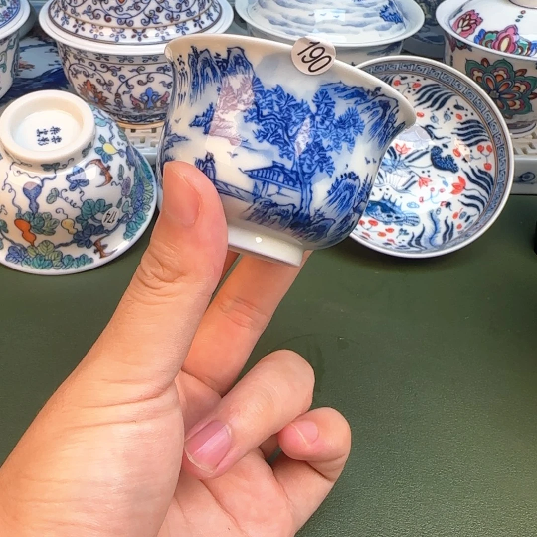 彦祖纯手工手绘茶具190