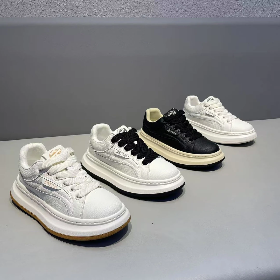 【皮鞋码】新款皮面秋季2025百搭洋气休闲舒适软底男款潮鞋