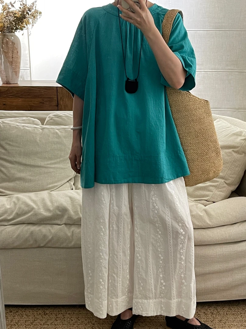 叨叨定制款 SCS#9630#蕾丝刺绣裤 X