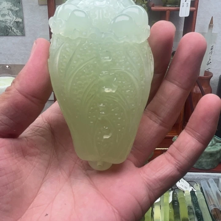 未镶嵌岫玉四大名玉手把