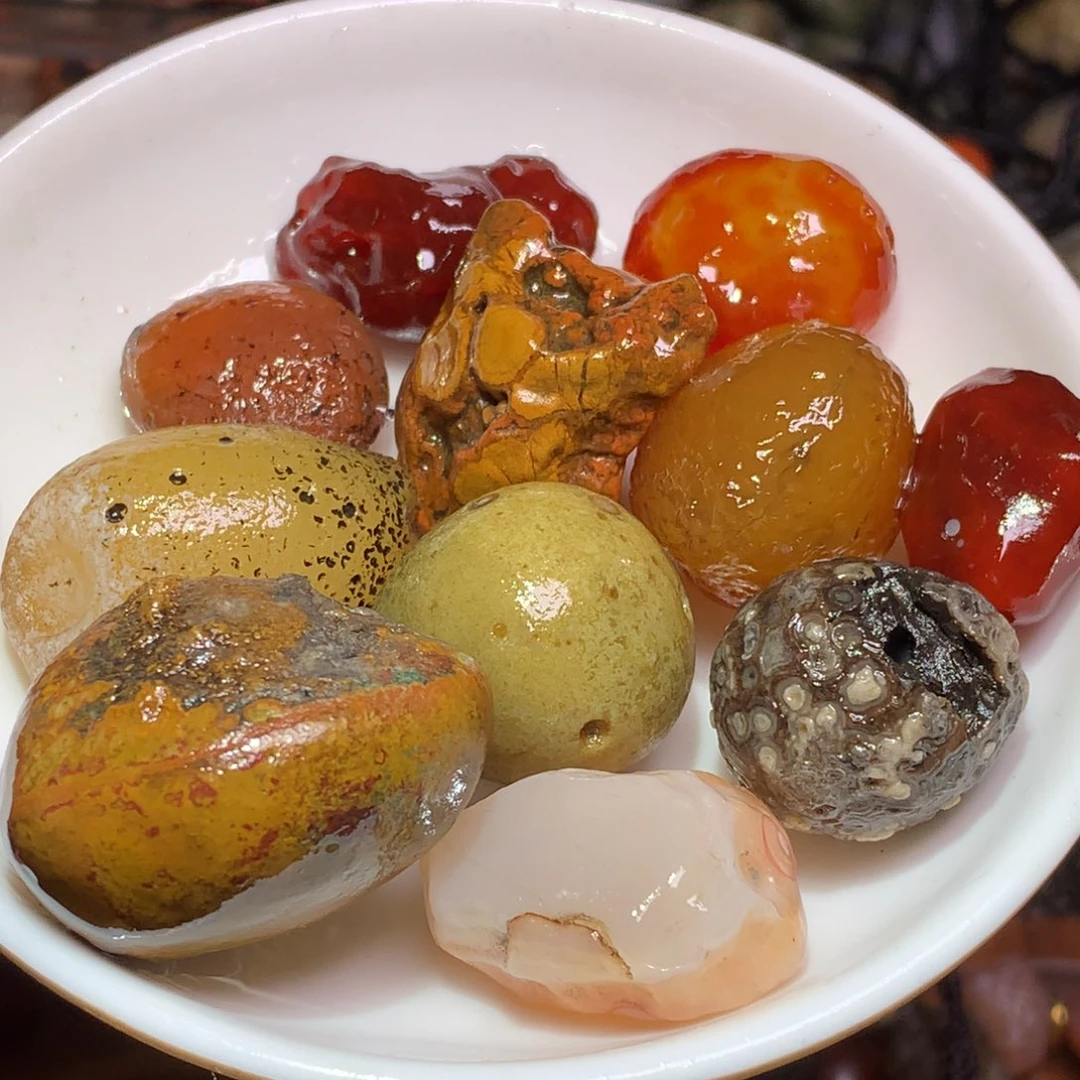 未镶嵌玛瑙/玉髓珠宝半成品