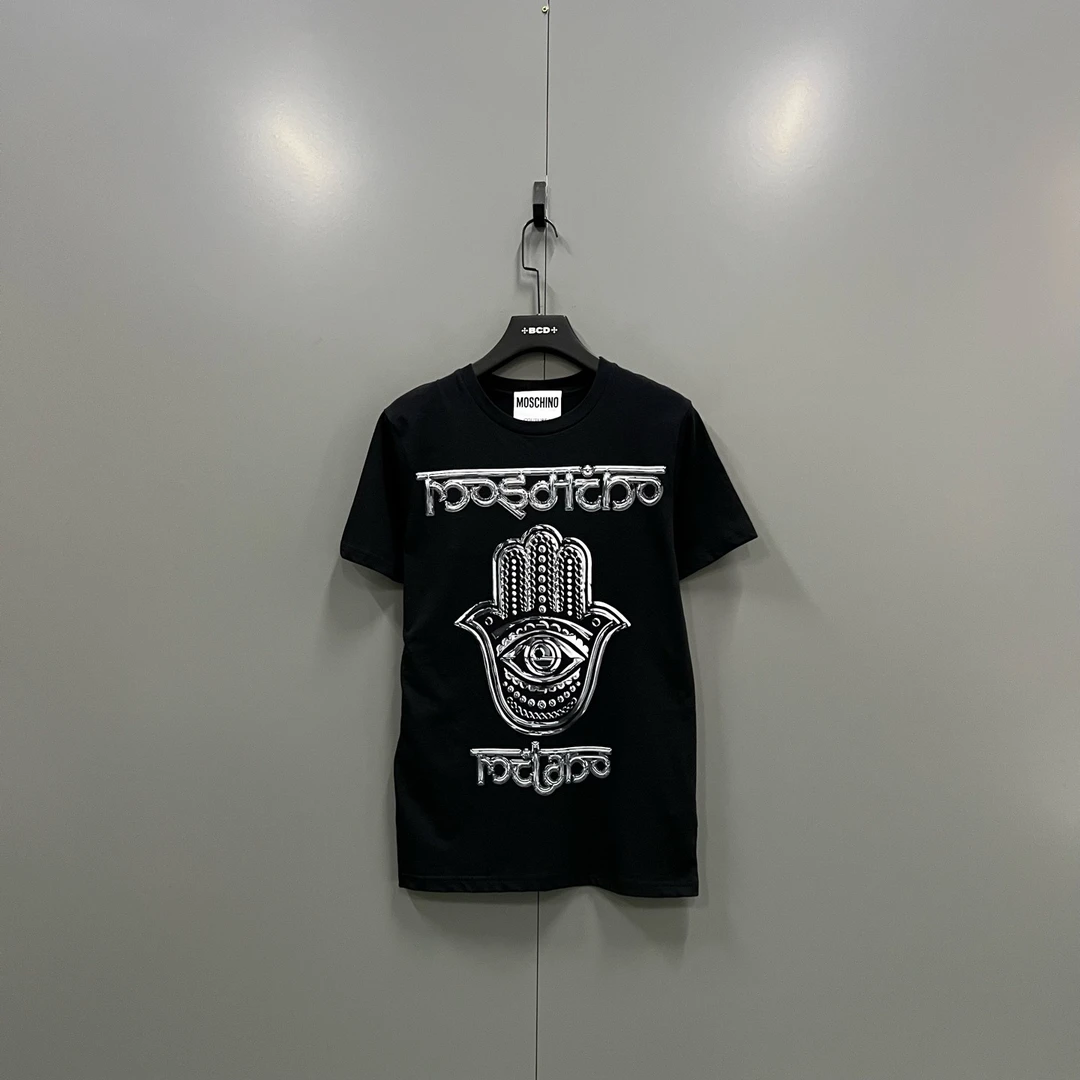 未使用 maje c610 莫斯奇诺 机械眼睛logo短袖 XS码 015534