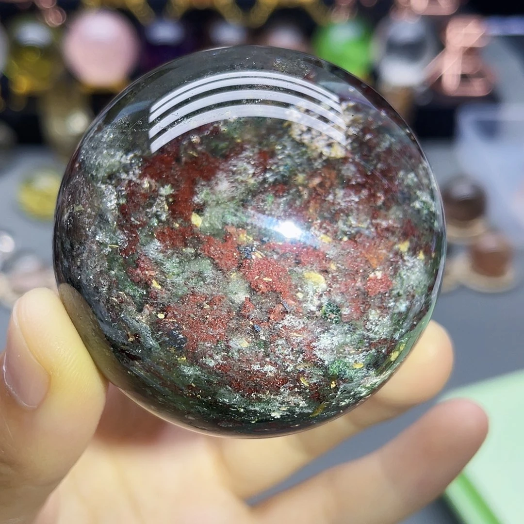未镶嵌珠宝半成品水晶天然幽灵55mm