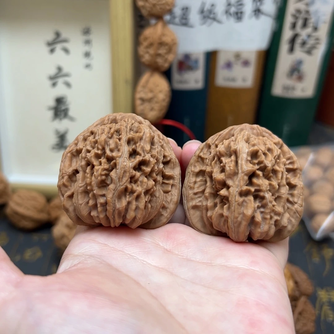 文玩核桃把件44四座楼全品