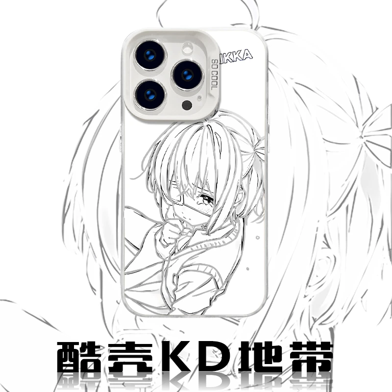 线条游六花-CYB潮图创意爆款适用苹果华为OPPO小米VIVO防摔手机壳