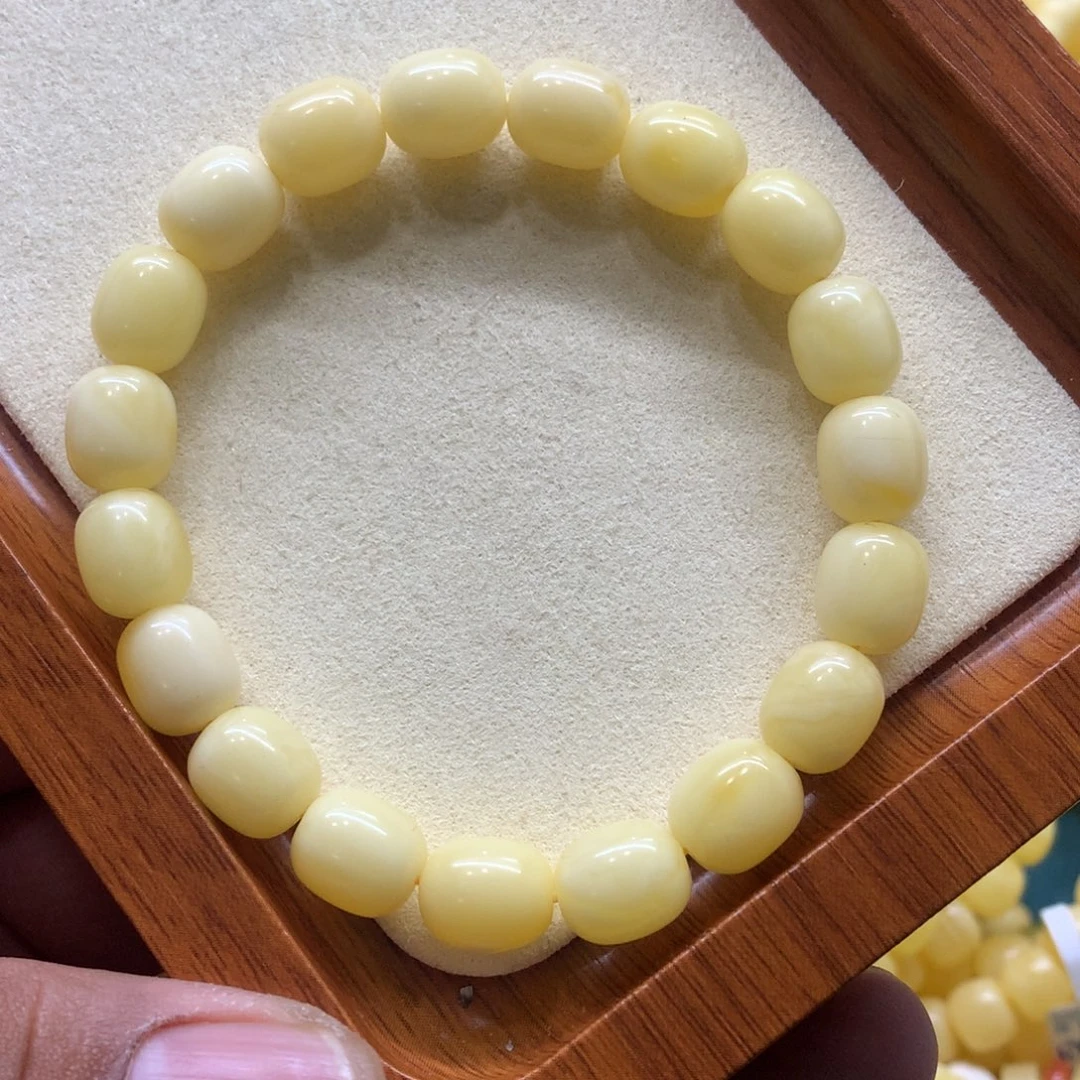 未镶嵌蜜蜡手链蜜蜡