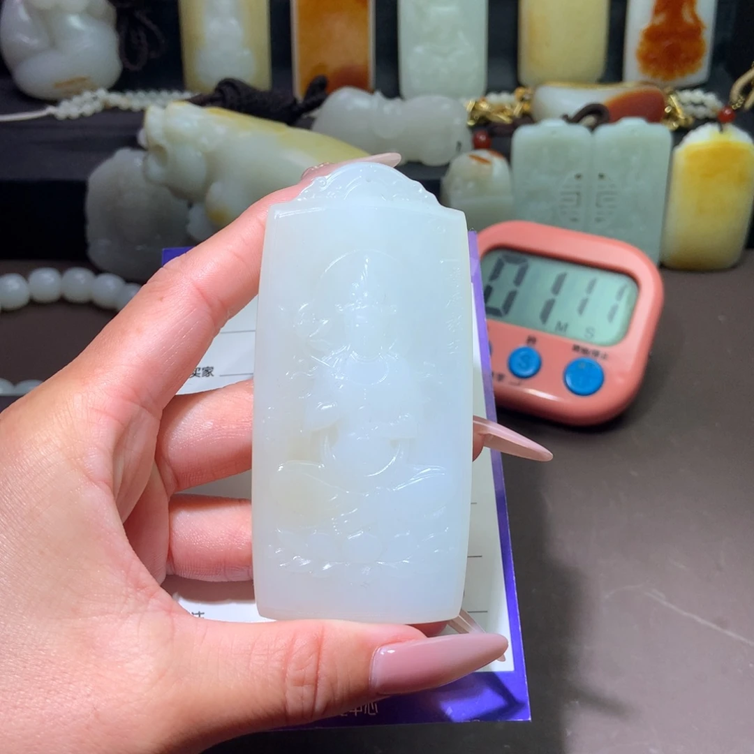 和田玉未镶嵌颈饰泓****上