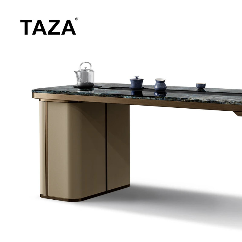 TAZA轻奢茶桌高端设计师2023新款书桌蓝宝石奢石现代简约茶台H600