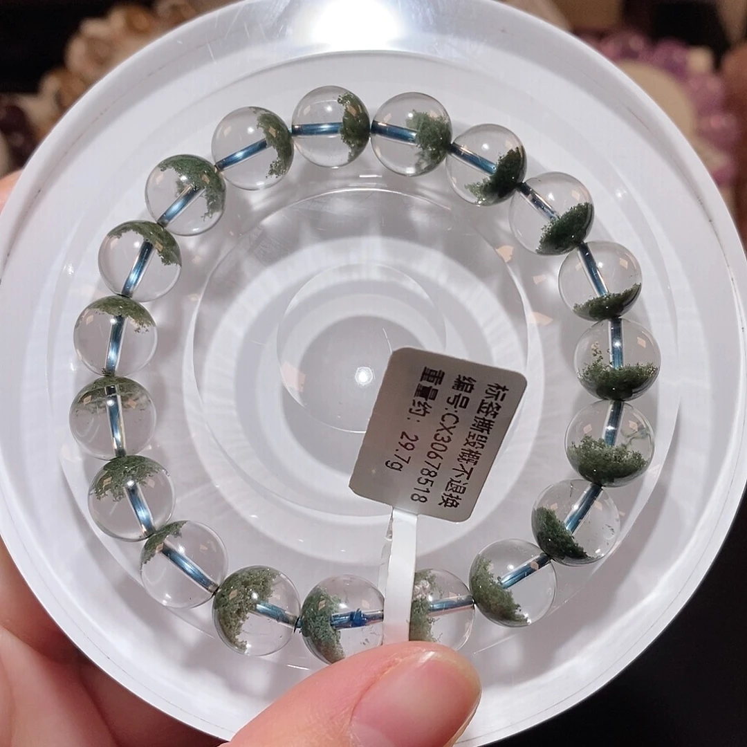 水晶手链未镶嵌F绿幽灵10.5