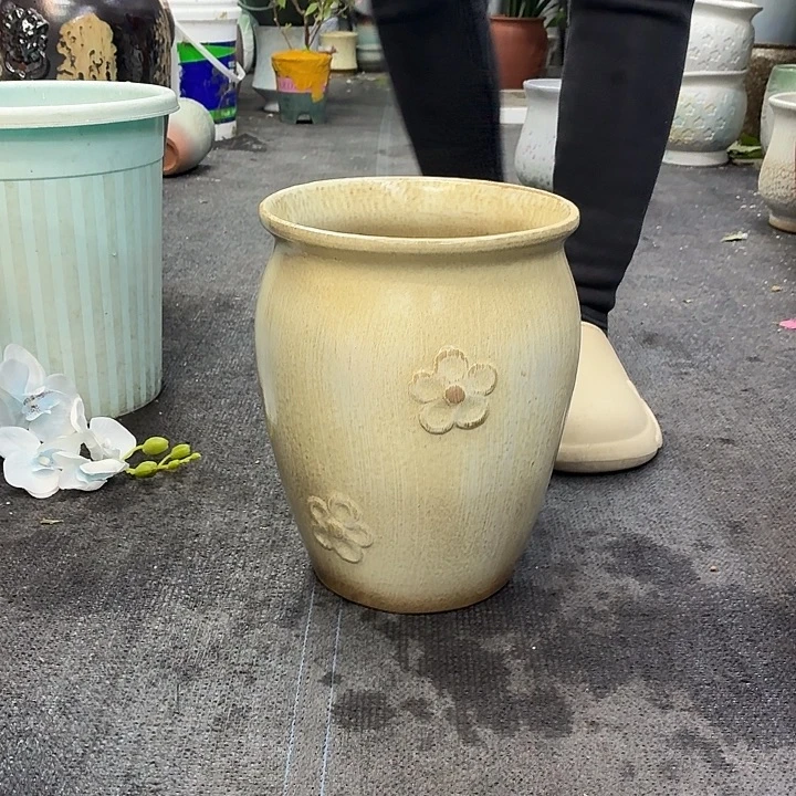 20×25 -粗陶花盆有孔-买买买