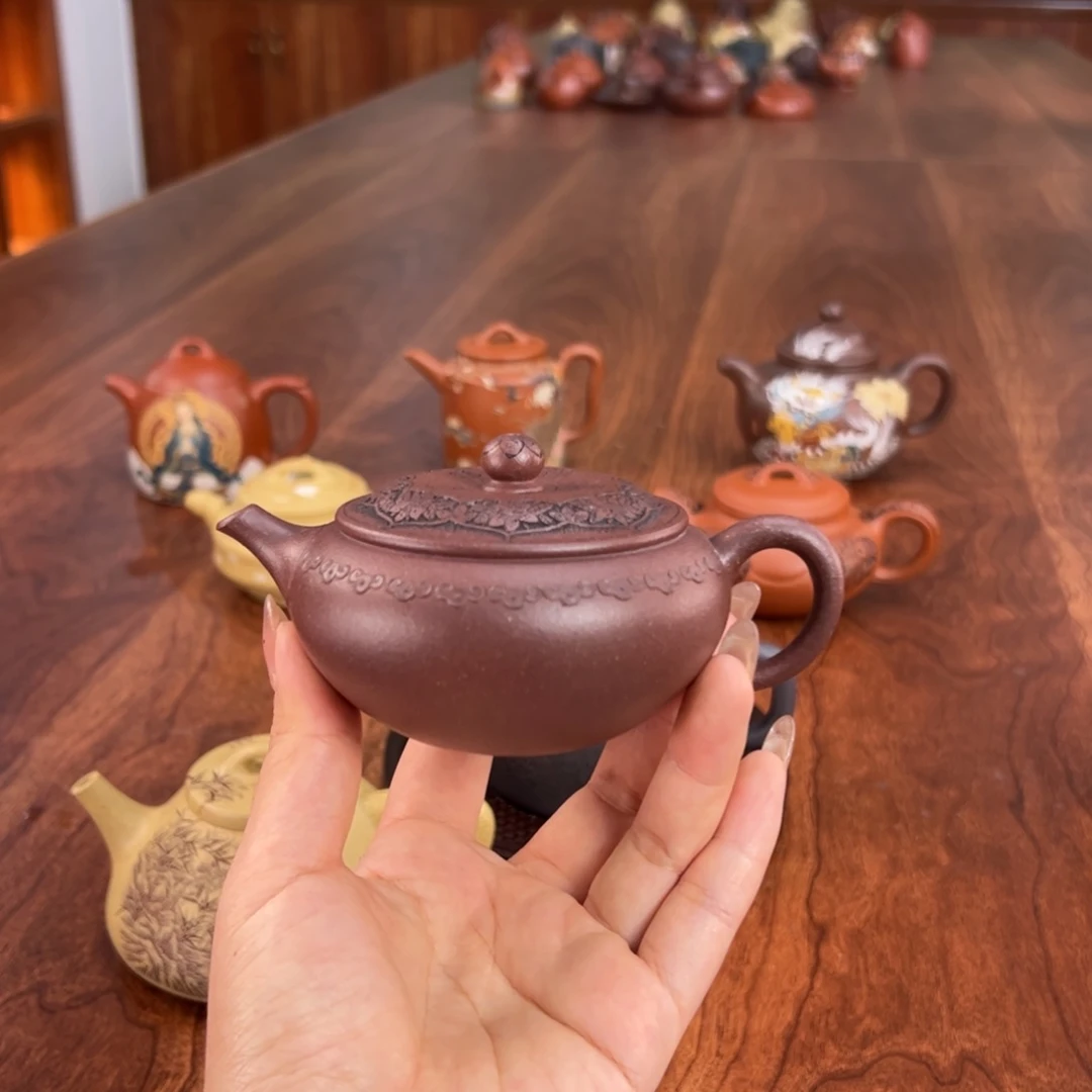 茶壶紫砂如意紫金钵