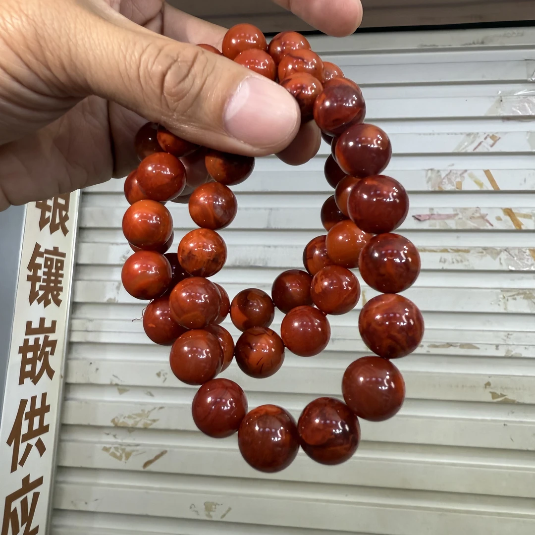 【小宝溯源】天然南红单圈手链 多样性发一件 约13mm 278XBHR