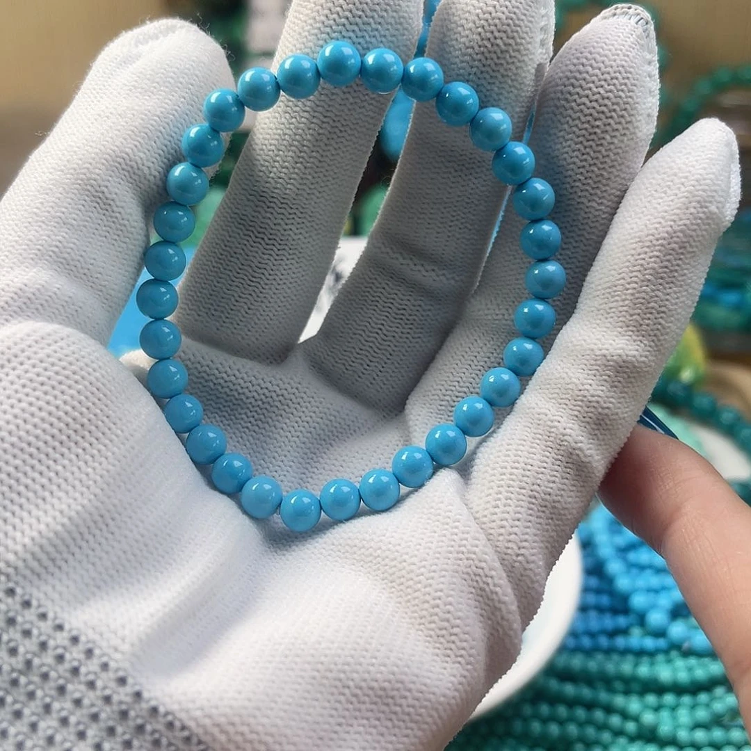 湖北工厂批发精品手串绿色蓝色雕刻单珠DIY配饰源头