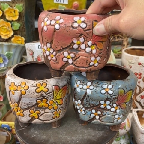 【闪购商品】红陶粗陶材质多肉花盆