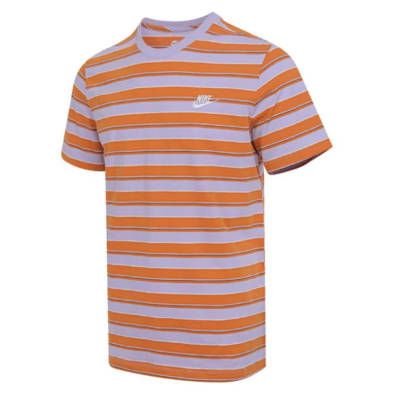 NIKE耐克男子AS M NSW TEE CLUB STRIPE SP25无领短T恤HJ0551-515
