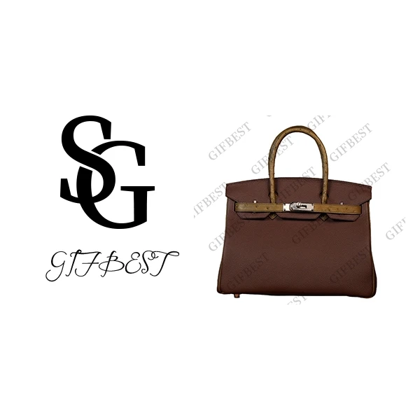 【尺寸：30*15*25】H-Liz原创设计高定鸵鸟皮皮手提包T233