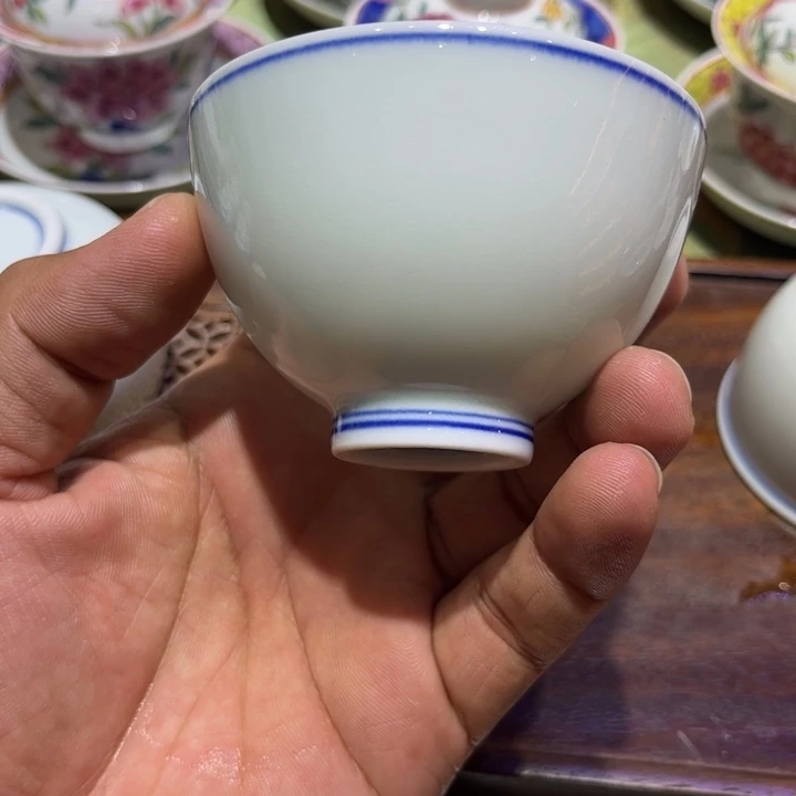 纯手绘精品盖碗杯