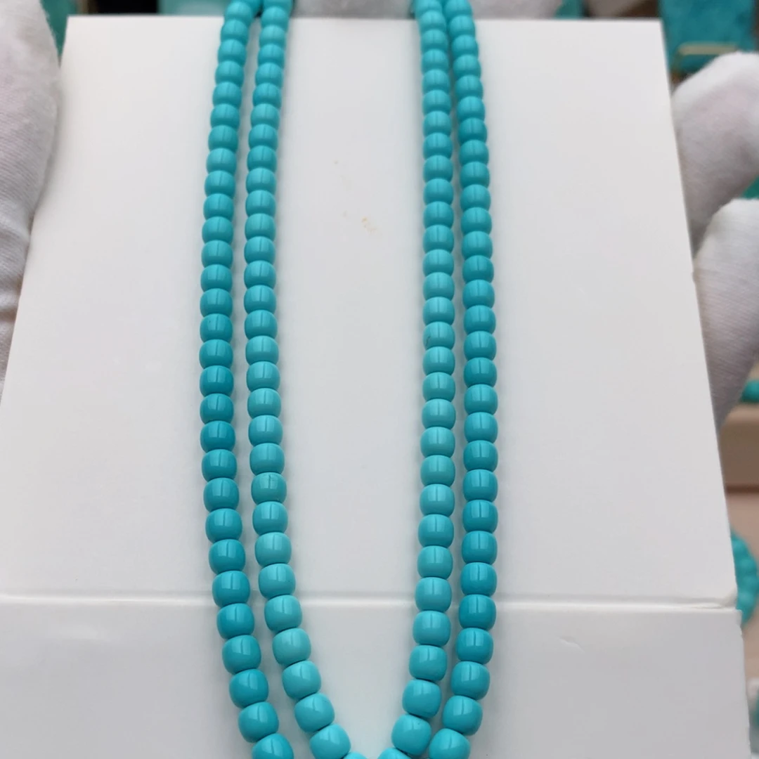 绿松石未镶嵌珠宝奇石4.5mm