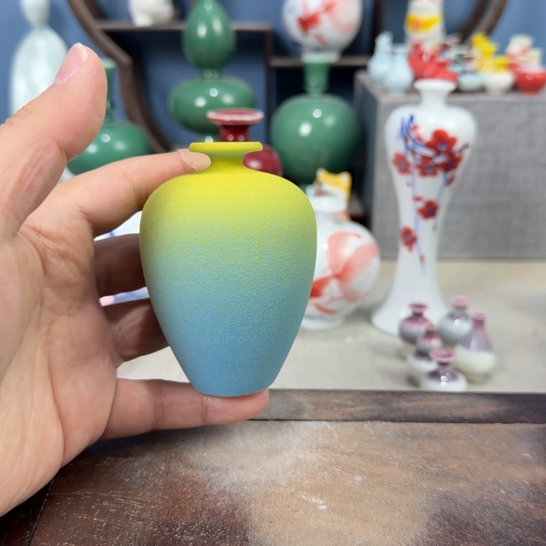 陶瓷手工小花器摆件