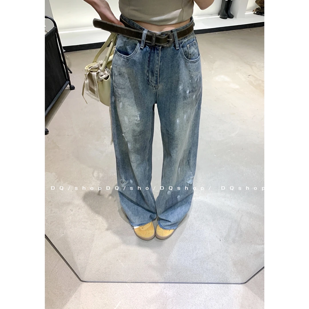 【 时髦主义】 晕染设计牛仔裤