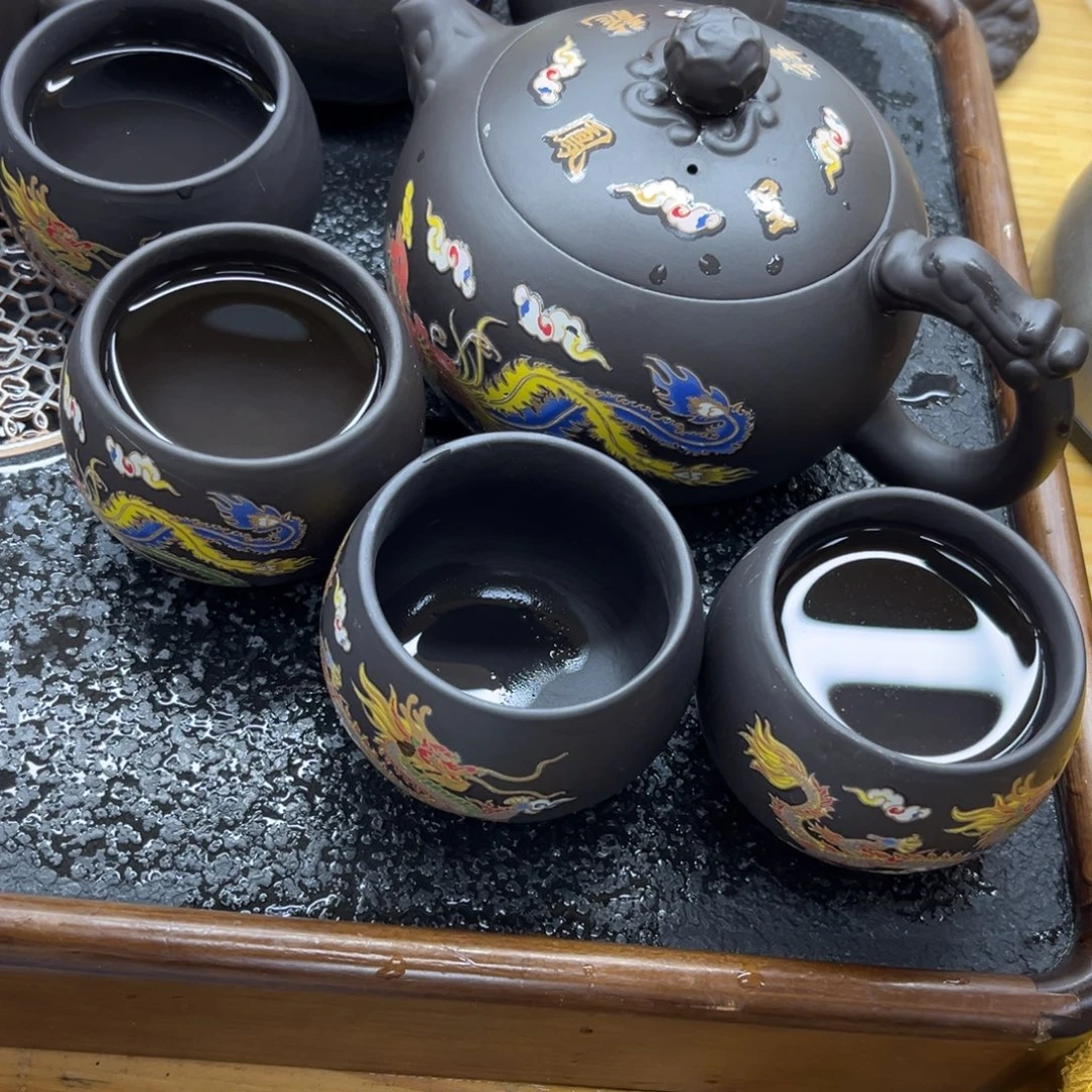 紫砂茶壶紫砂6杯66666
