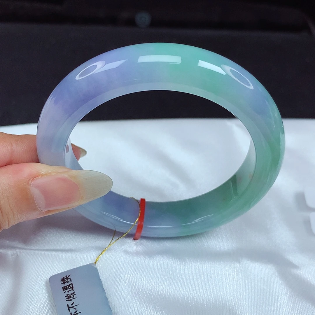 未镶嵌手镯翡翠55圈653