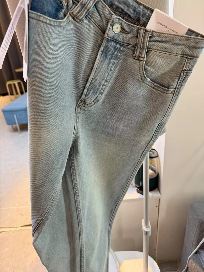 春夏直筒宽松显瘦米棍裤